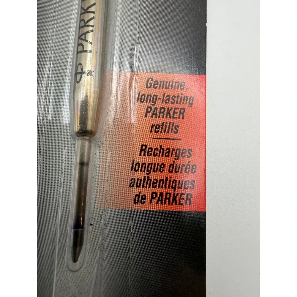 PARKER Ball Pen Refill‎ Black Ink Fine Point Genuine Long Lasting USA NOS 1996